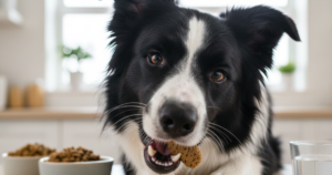 Dental health benefits of dry food