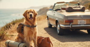 Complete dog travel guide showing packing checklist and safe travel tips